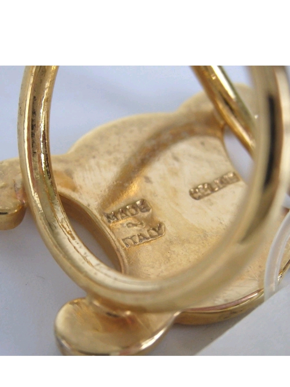 Celine Gold Triomphe Scarf Ring Holder - Picture 6 of 8